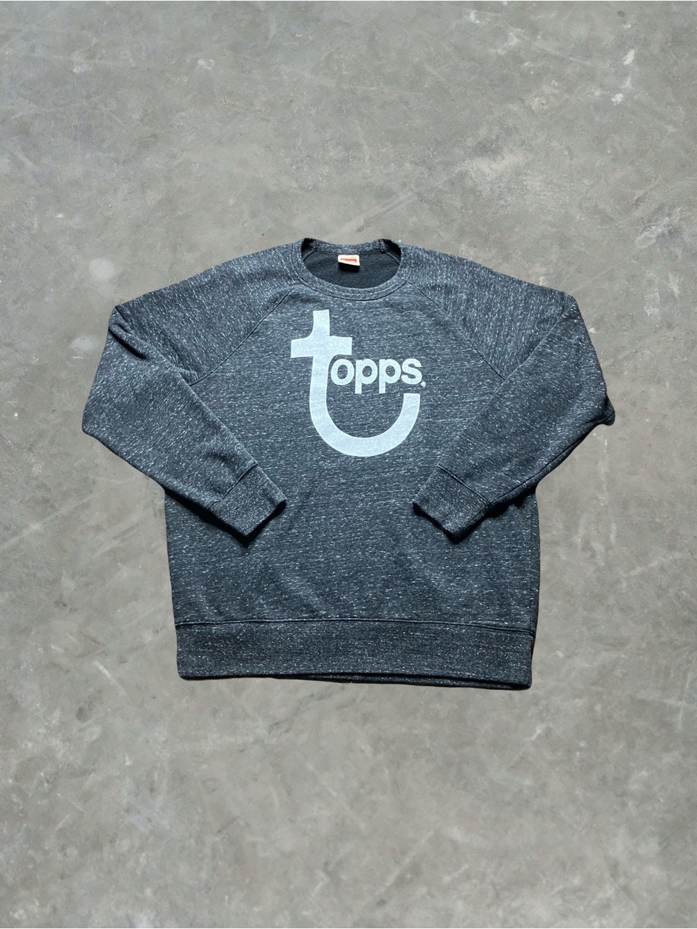 Homage x Topps Crewneck Pullover Sweater Mens Size XL Charcoal Gray